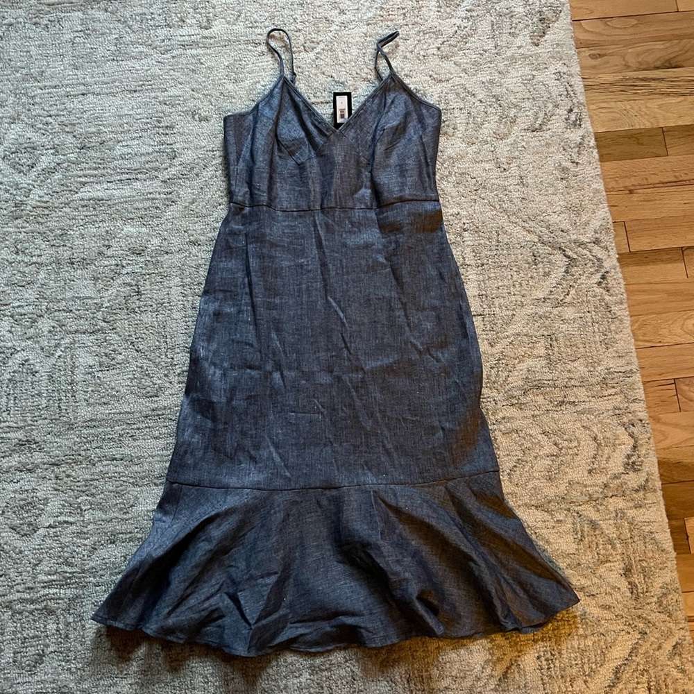 Banana Republic Gray Midi Dress NWT